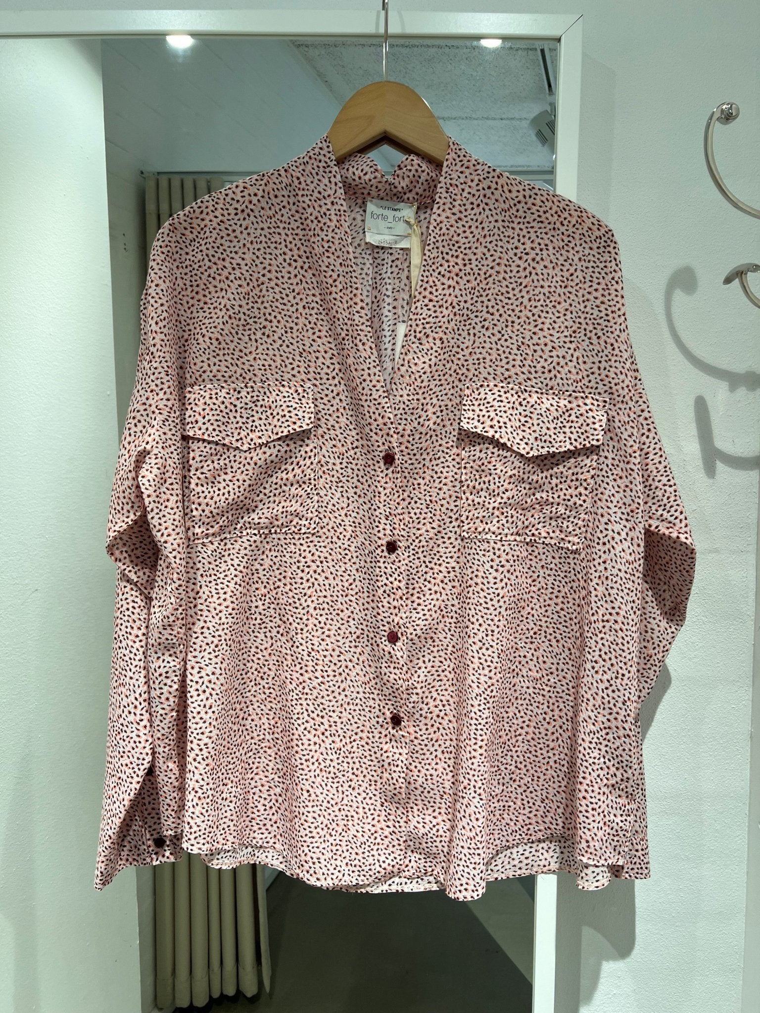 forte_forte print voile utility shirt - Den Lille Ida - forte_forte