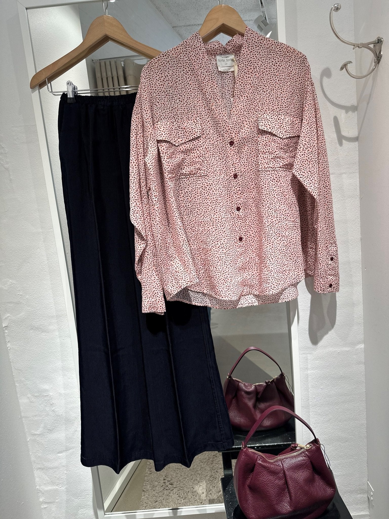 forte_forte print voile utility shirt - Den Lille Ida - forte_forte
