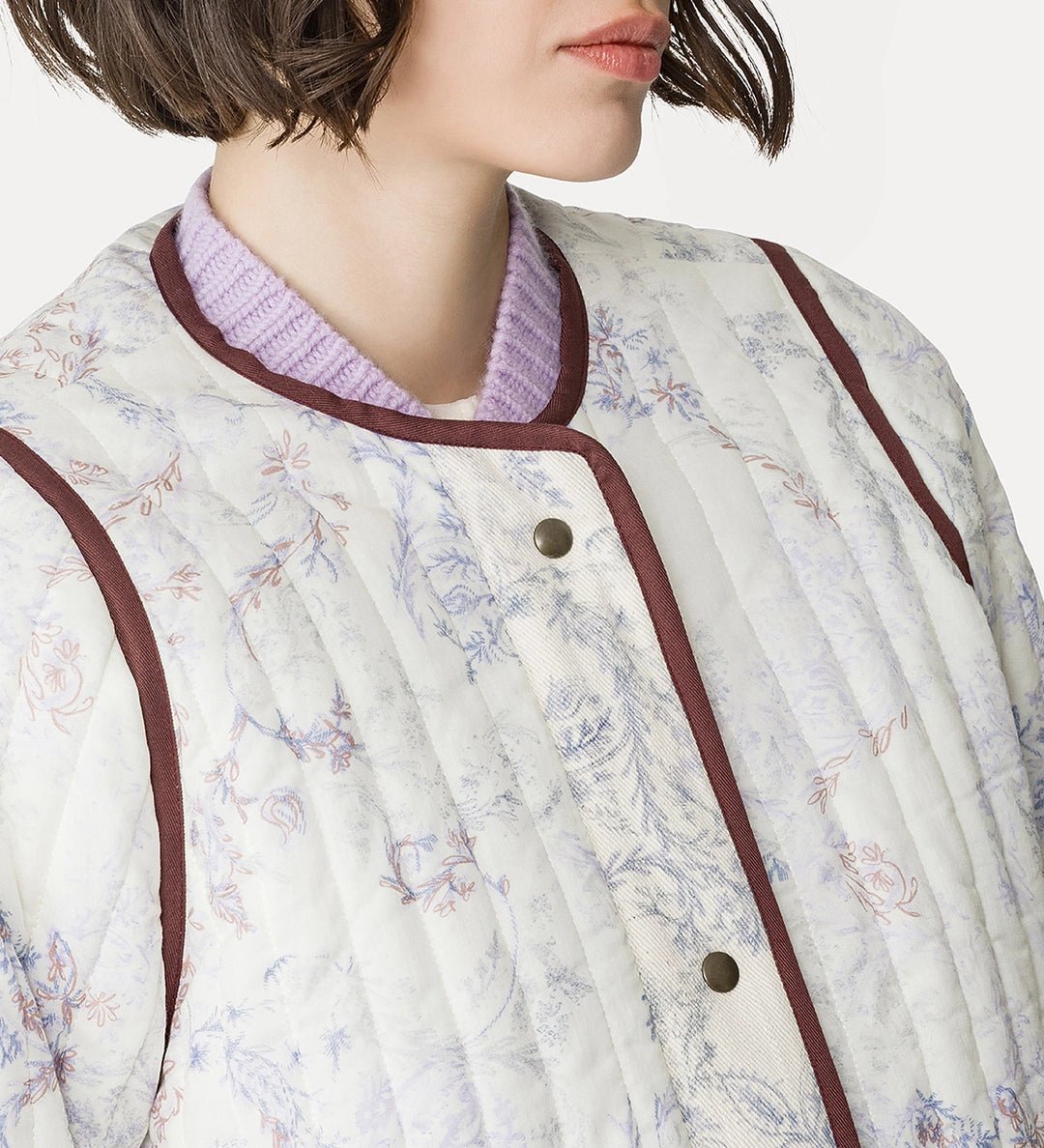 forte_forte quilted blouson “nontiscordardime” glicine - Den Lille Ida - forte_forte