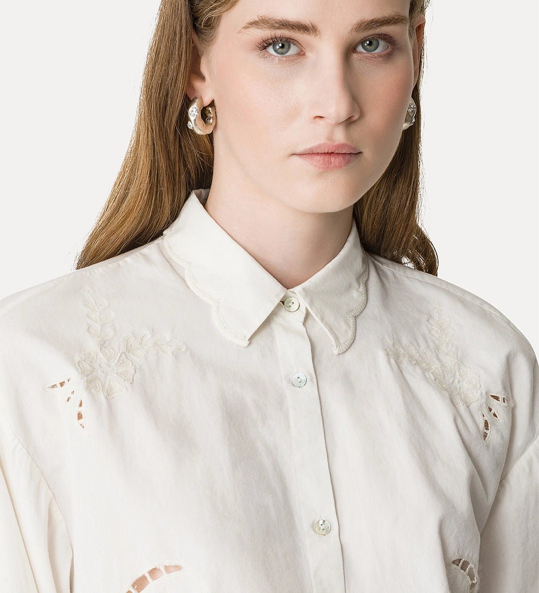 forte forte shirt "memoires d'enfance" embroidery masculine shirt - Den Lille Ida - forte_forte