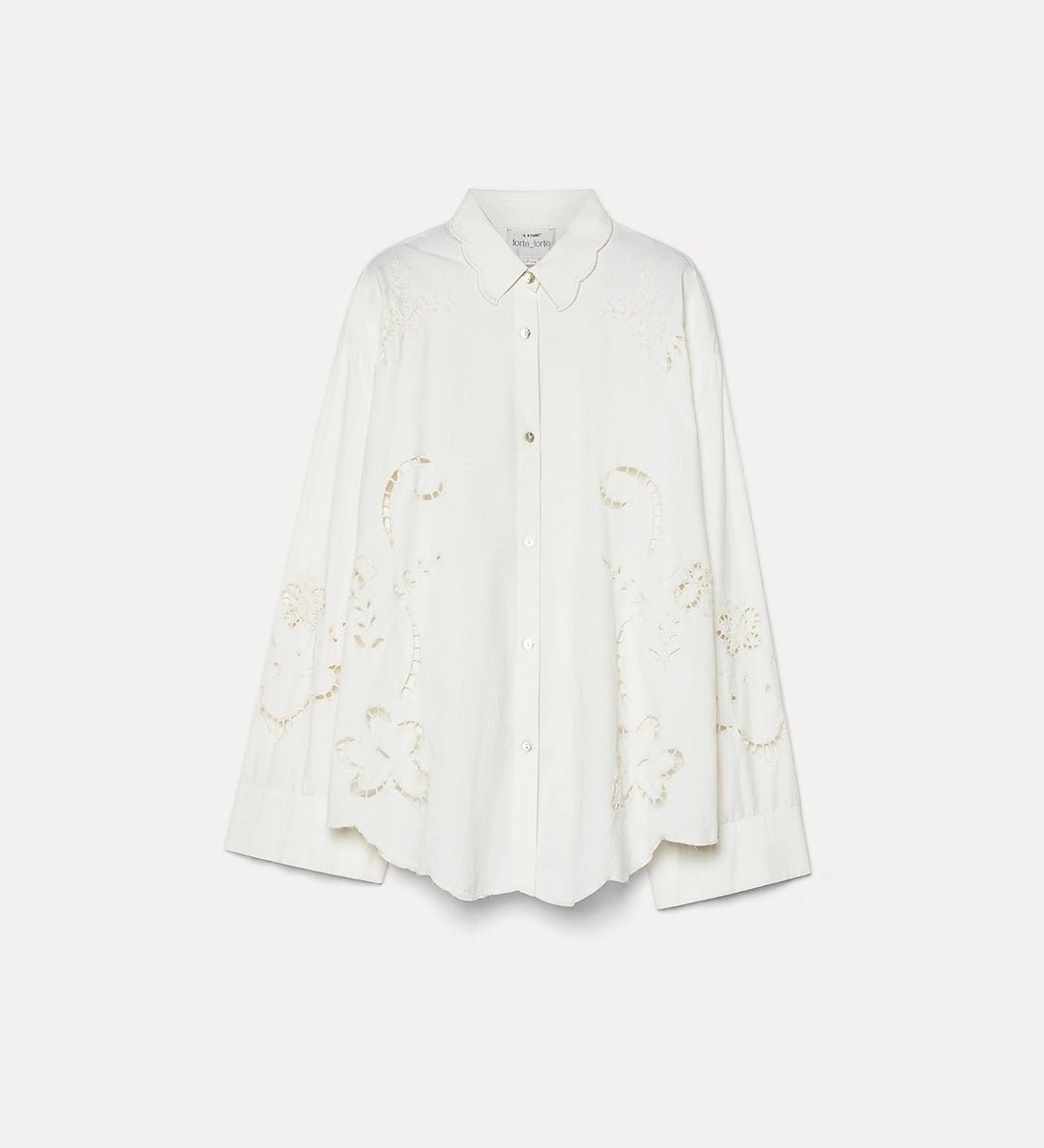 forte forte shirt "memoires d'enfance" embroidery masculine shirt - Den Lille Ida - forte_forte