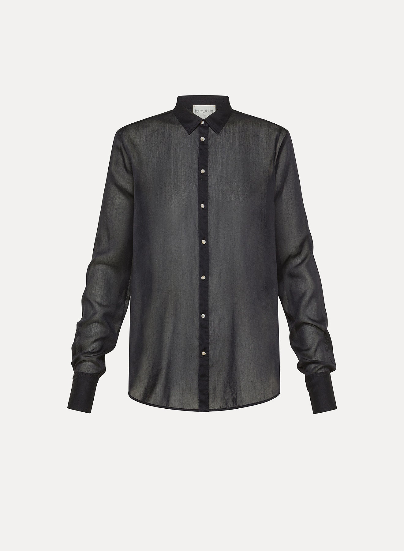 forte_forte voile bohemian shirt indaco - Den Lille Ida - forte_forte