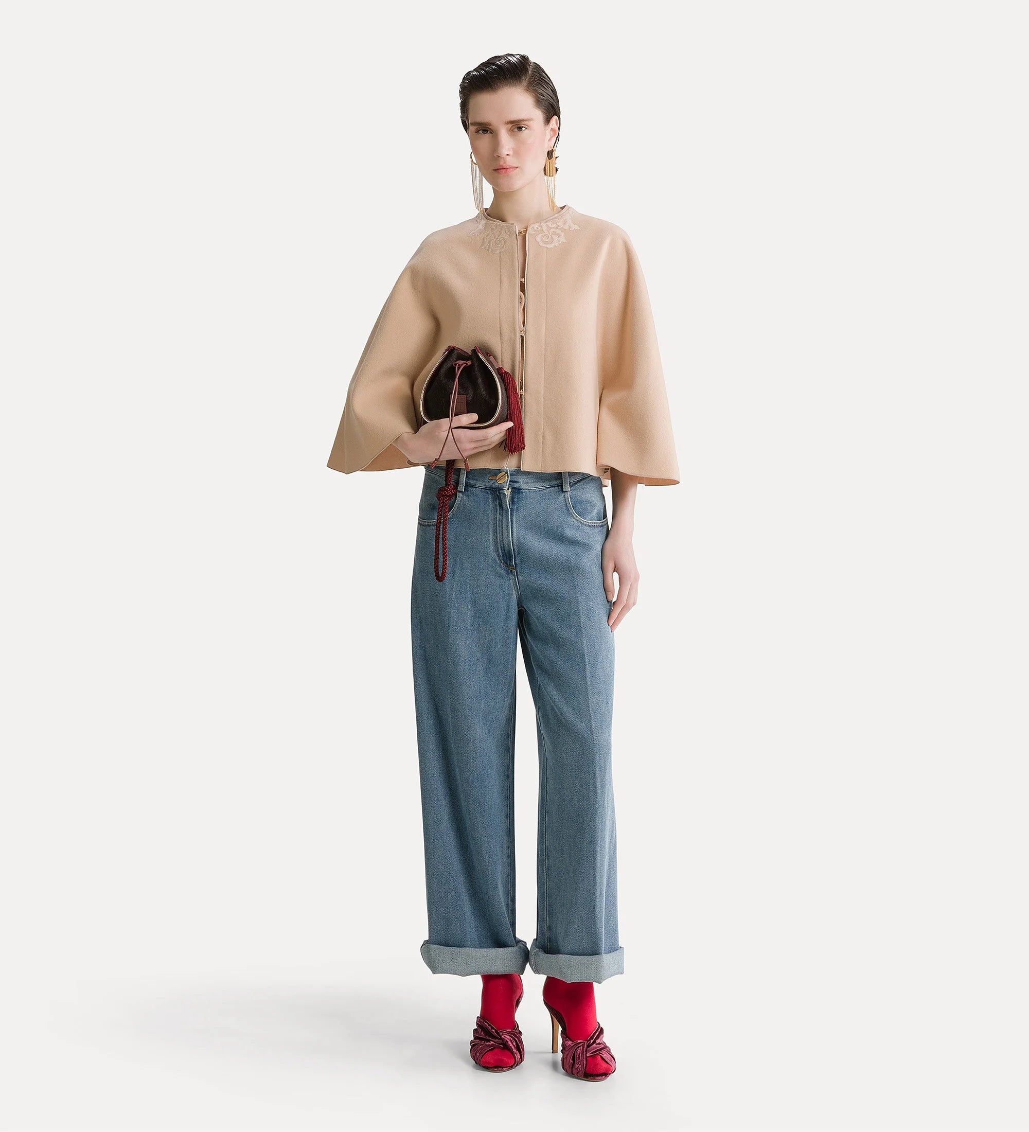 forte_forte calvary denim 5 pockets pants