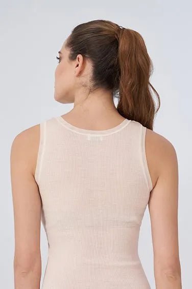 Fraly Tulle Top Uld/silke Nude - Den Lille Ida - Fraly