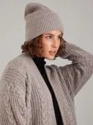 FTC Cashmere Beanie with wide Rib Turn - Up Hazelwood - Den Lille Ida - FTC