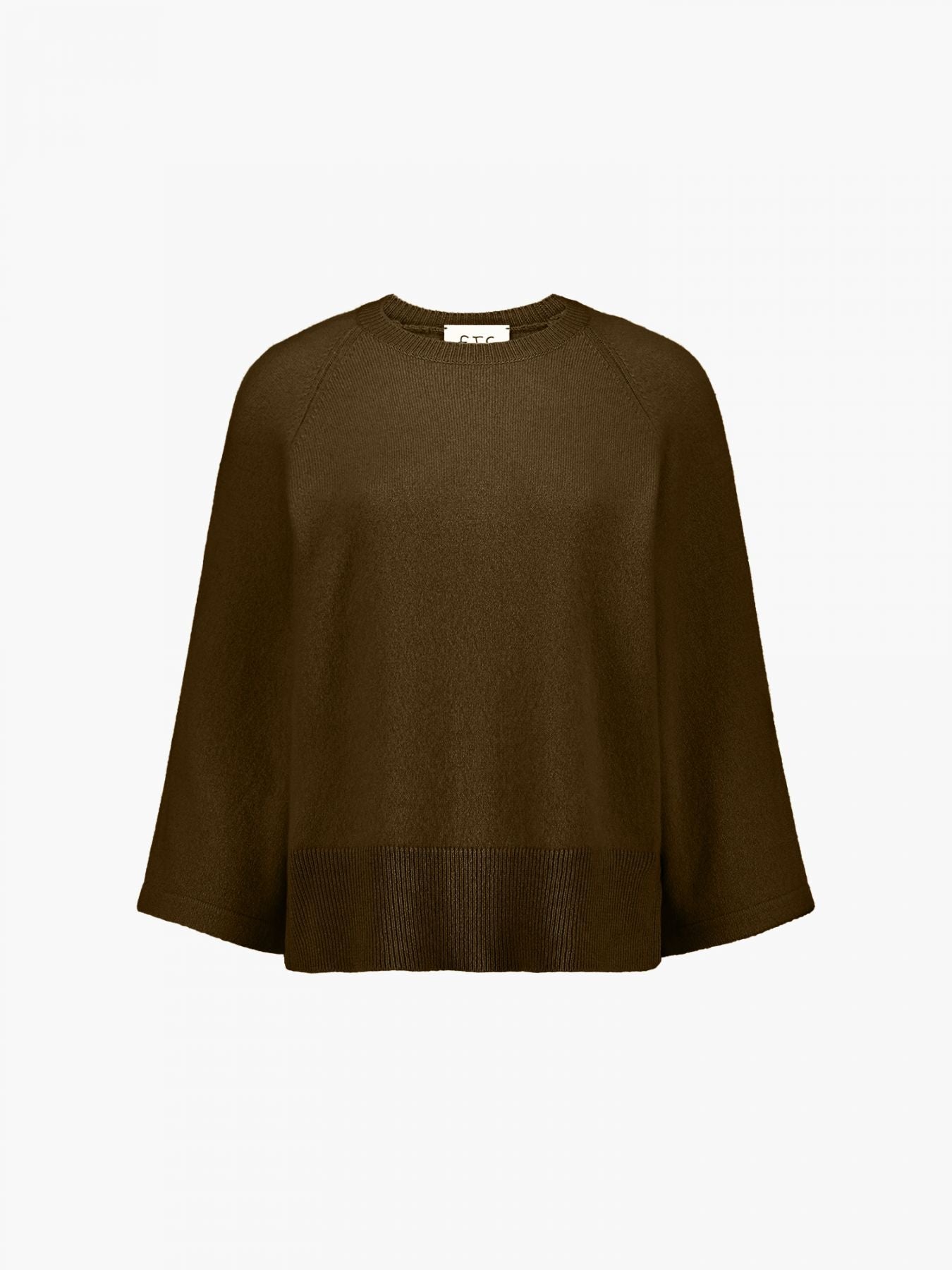 FTC Relaxed Fit Pullover with Side Seam Slits Espresso - Den Lille Ida - FTC
