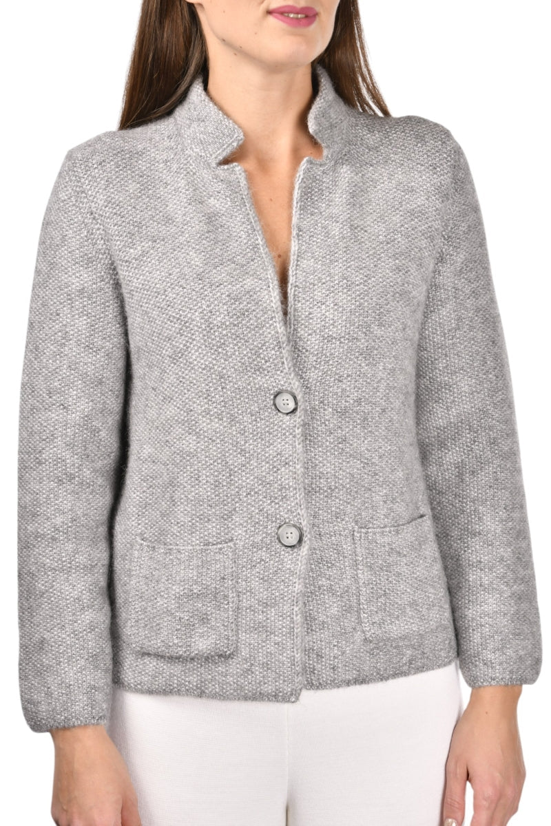 Gran Sasso Rice Stitch Knit Jacket - Den Lille Ida - Gran sasso