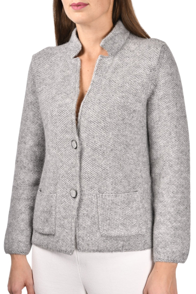 Gran Sasso Rice Stitch Knit Jacket - Den Lille Ida - Gran sasso