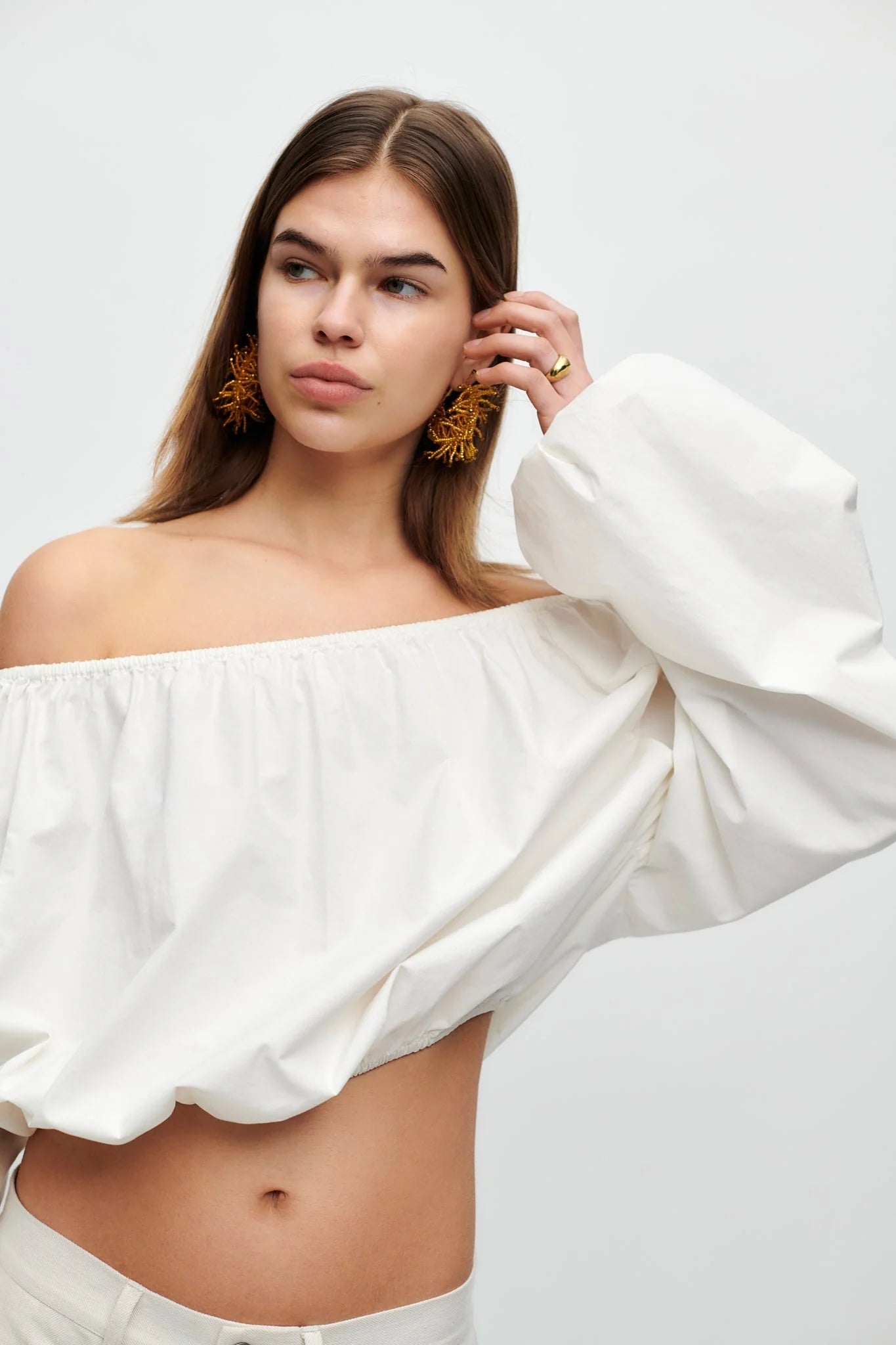 HANNE BLOCH COTTON OFF SHOULDER TOP - Den Lille Ida - HANNE BLOCH