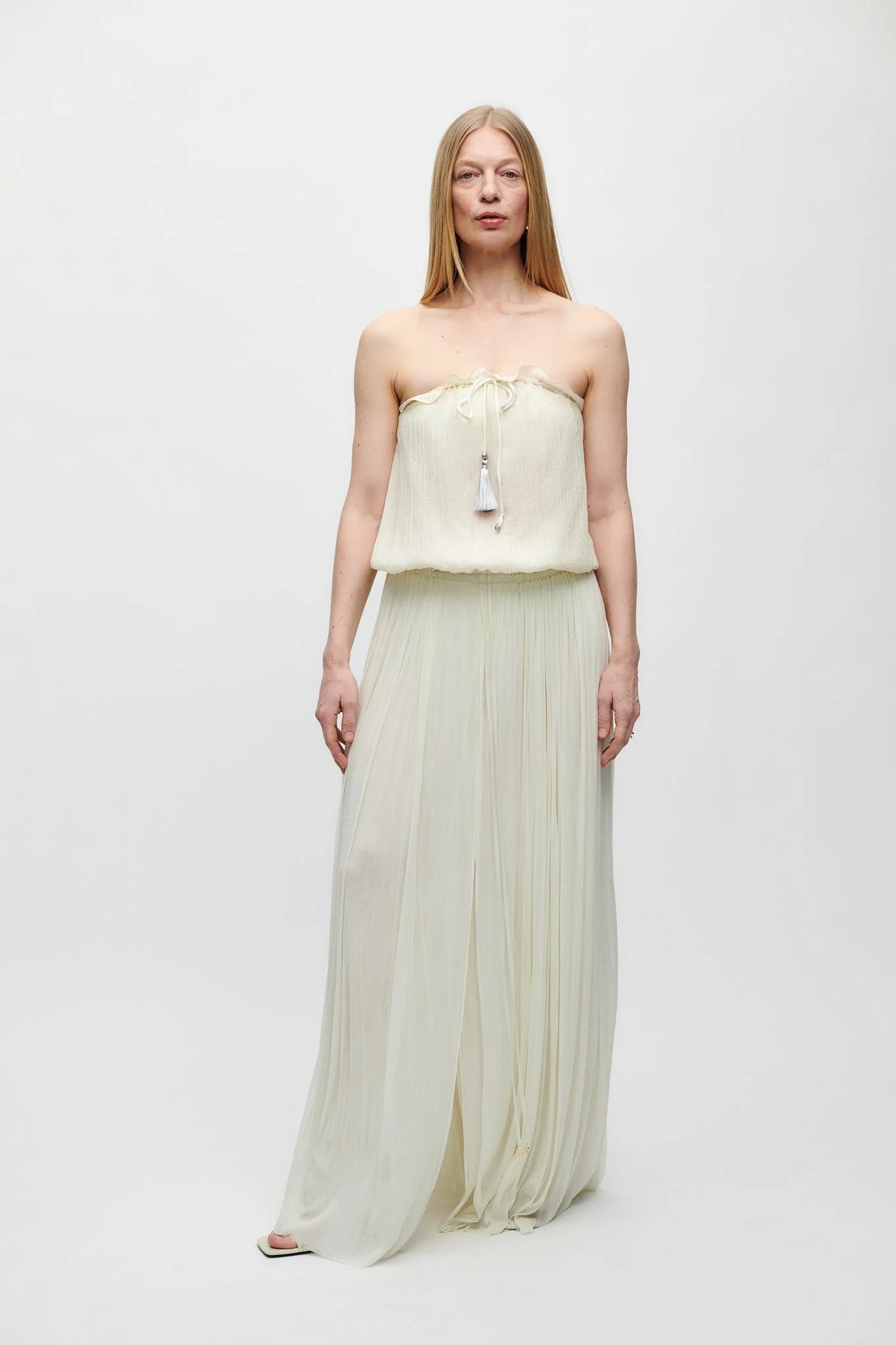 HANNE BLOCH IVORY SILK TULLE SKIRT - Den Lille Ida - HANNE BLOCH