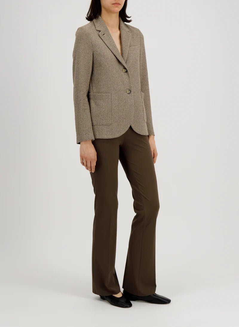 Harris Wharf Stand Up Collar Blazer Bicolour Frisé - Den Lille Ida - Harris Wharf