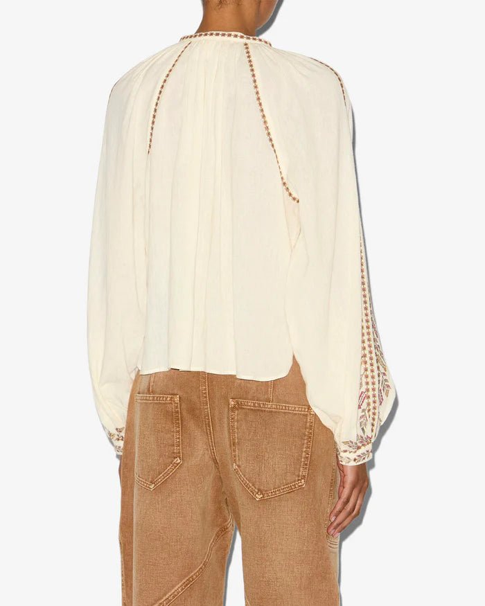 Isabel Marant Étoile LYNNE BLUSE Ecru - Den Lille Ida - Isabel Marant Étoile