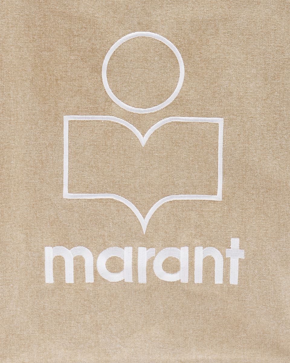 Yenky Logo Tote Bag Beige - Den Lille Ida - Isabel Marant Étoile