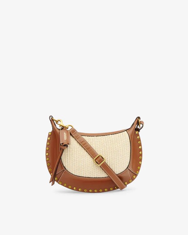 Isabel Marant Oskan Moon Shoulder Bag Natural/Cognac - Den Lille Ida - Isabel Marant Étoile