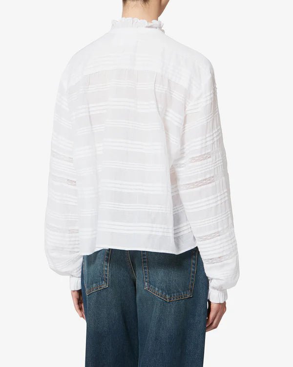 Isabel Marant Peline Top White - Den Lille Ida - Isabel Marant Étoile