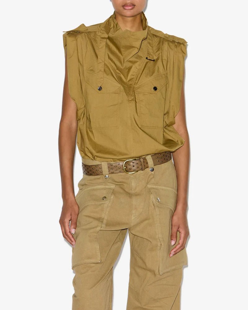 Isabel Marant Remea Top Khaki - Den Lille Ida - Isabel Marant Étoile