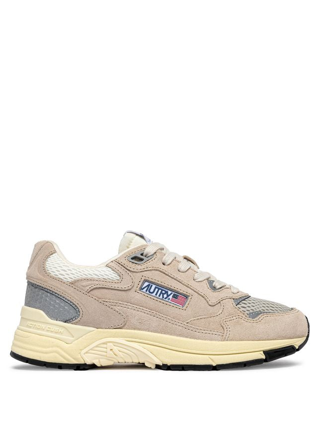 Autry Hyperway Suede Mesh Sand Silver
