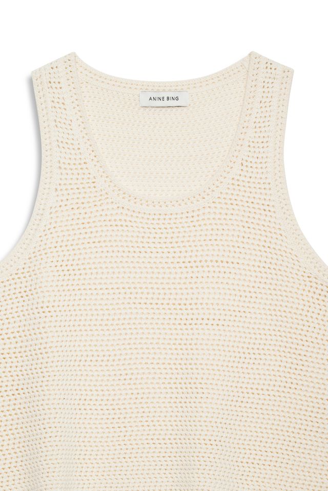 Anine Bing Arie Tank Ivory