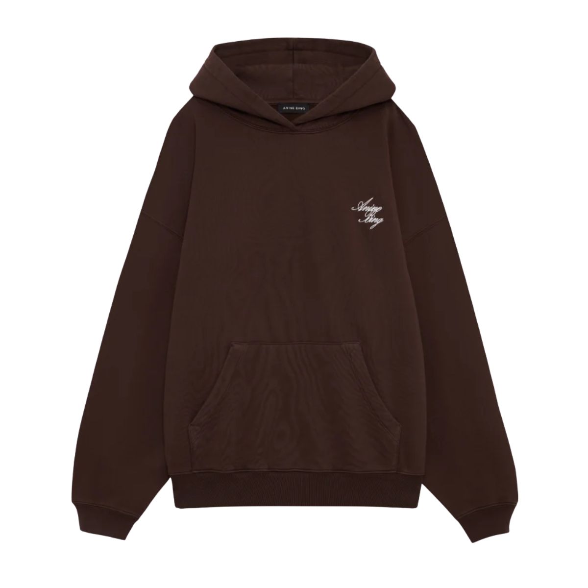 Anine Bing Harvey Sweatshirt Monogram Chocolate Brown