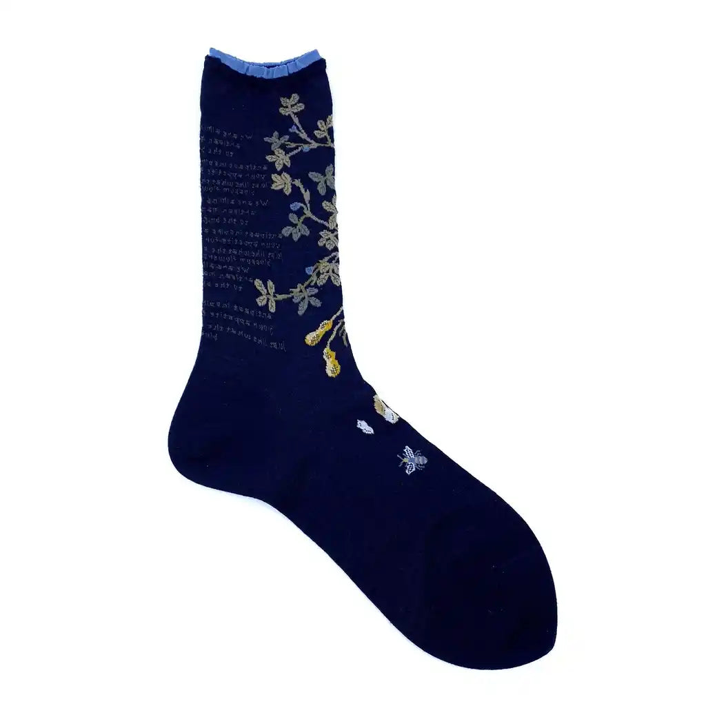 Antipast Peanut Tree Socks Navy