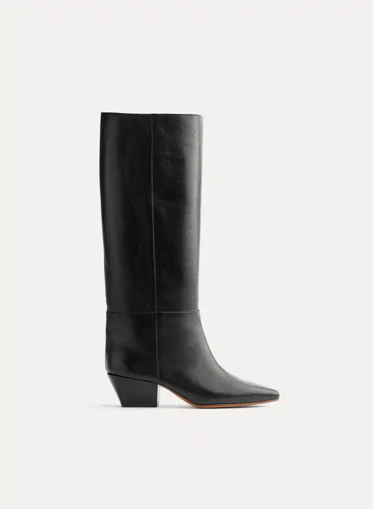 forte_forte leather high boots black