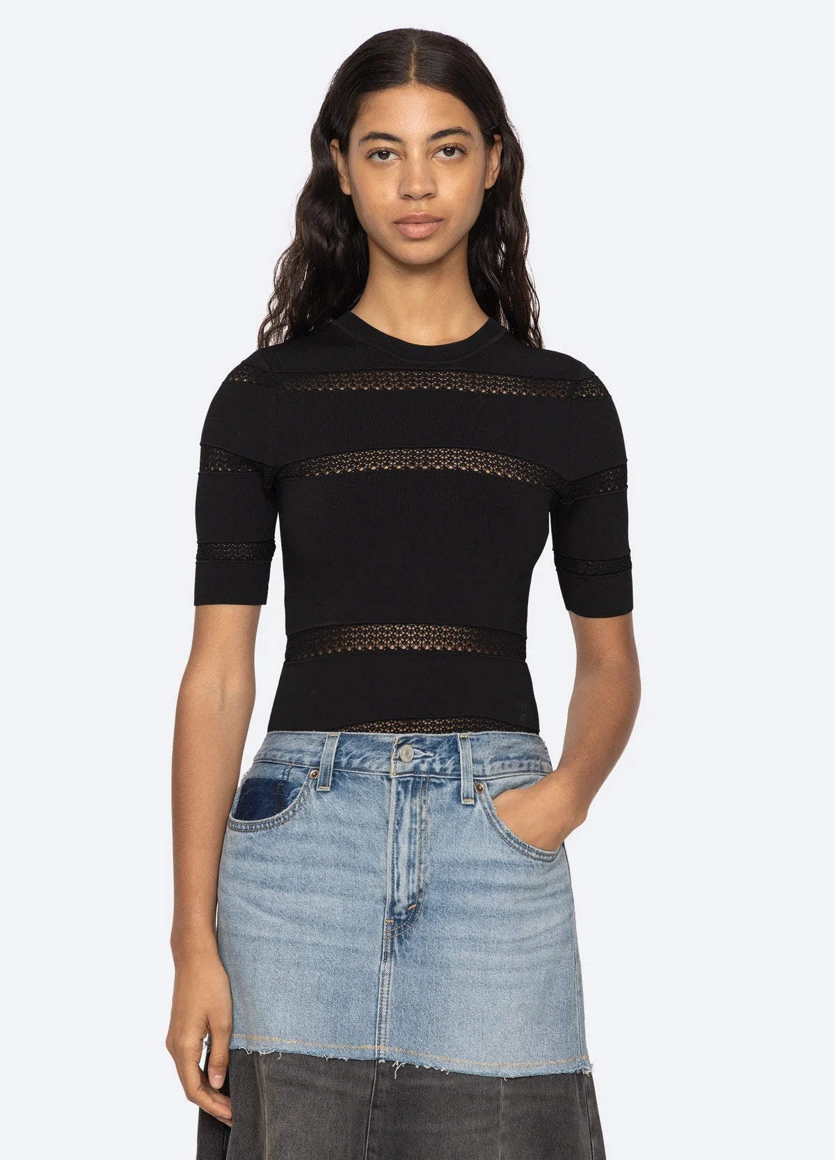 Sea New York Devon Knit Tee Black - Den Lille Ida - Sea New York