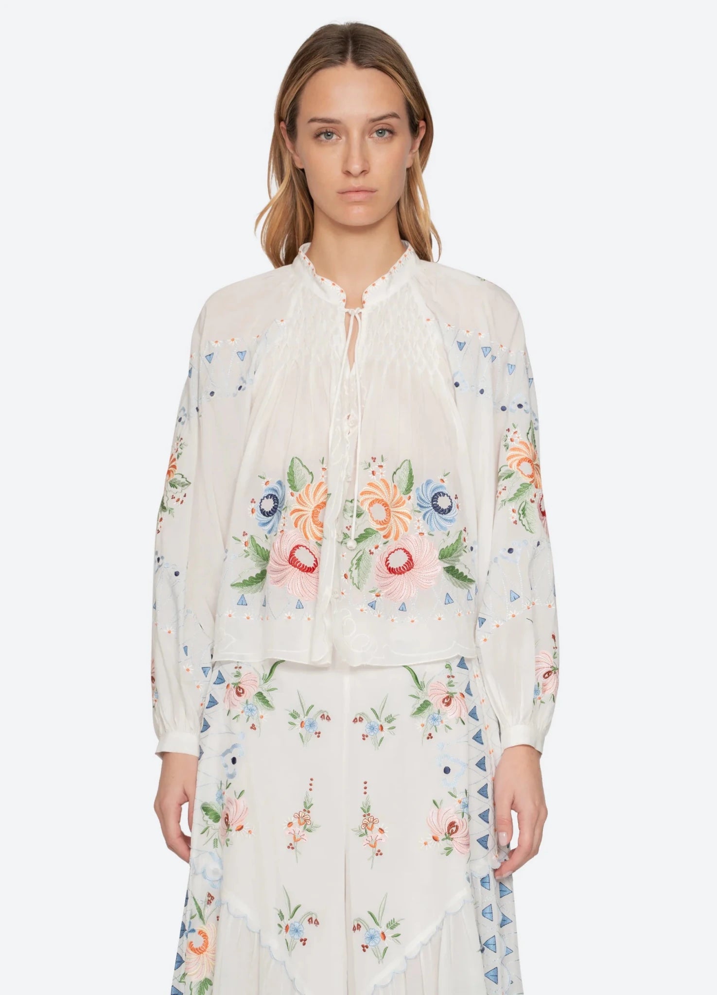 Sea New York Serafina Embroidery L/SLV Blouse - Den Lille Ida - Sea New York