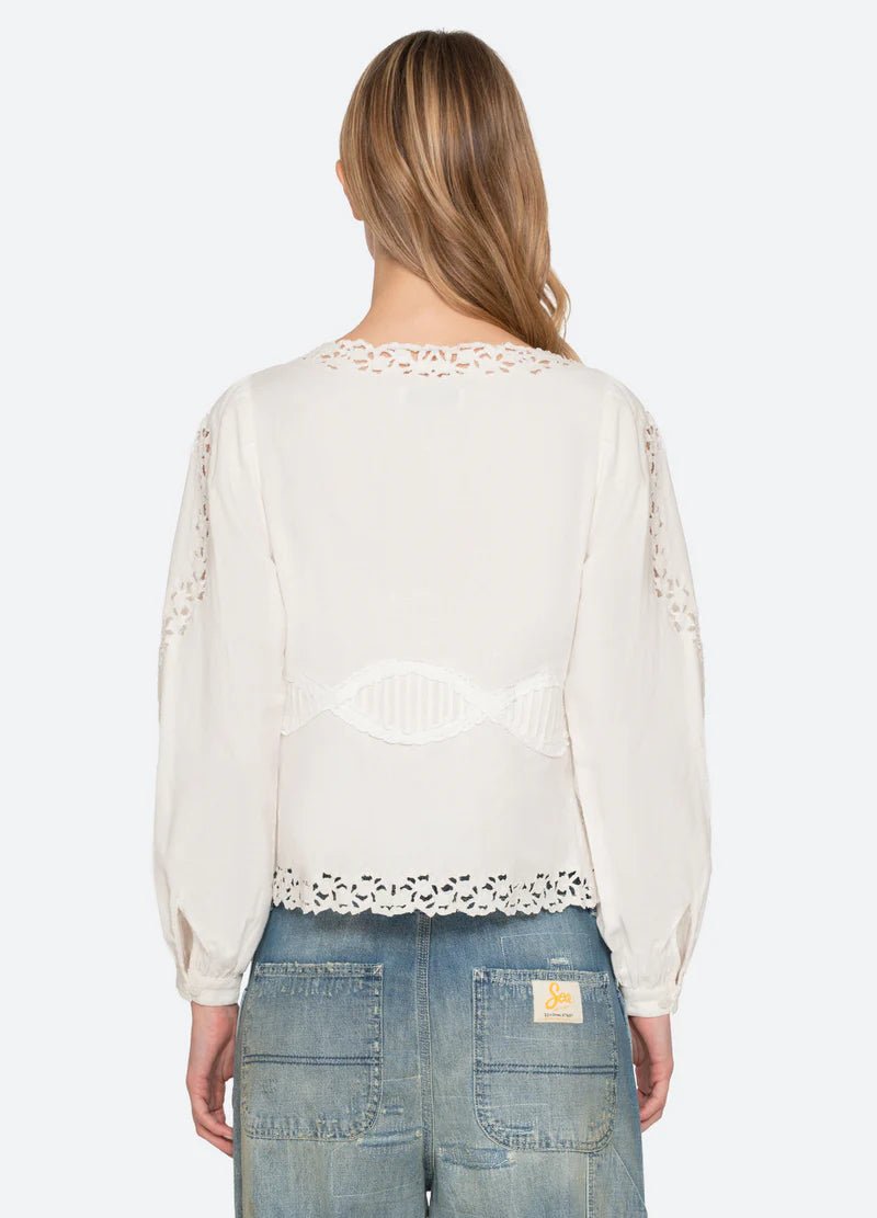 Sea New York Sofia Embroidery L/Slv Blouse - Den Lille Ida - Sea New York