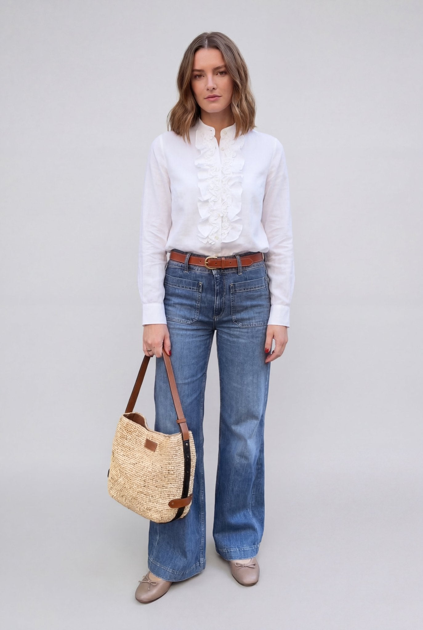 Stenströms Hillary White Linen Blouse - Den Lille Ida - Stenströms