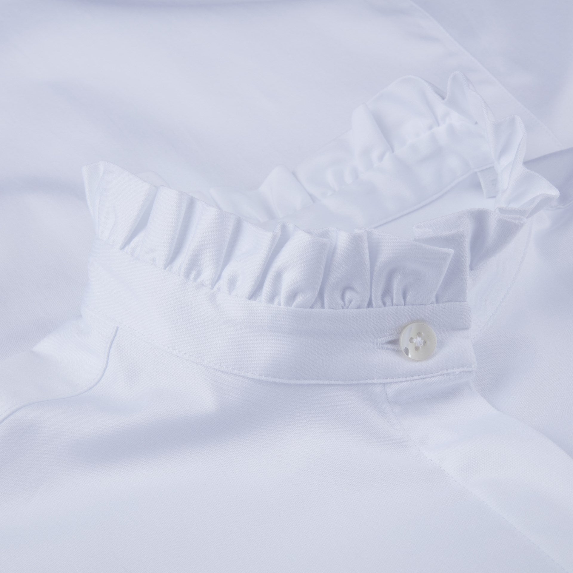 Stenströms Darya White Frill Blouse - Den Lille Ida - Stenströms