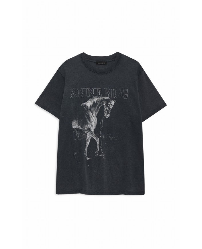 Anine Bing Lili Tee Horse Washed Black