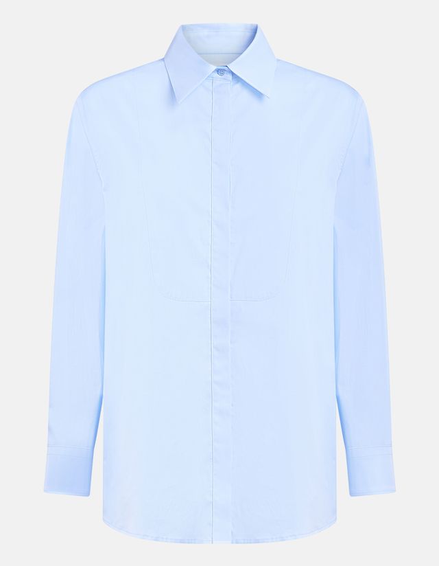 Dondup Shirt Poplin Light Blue