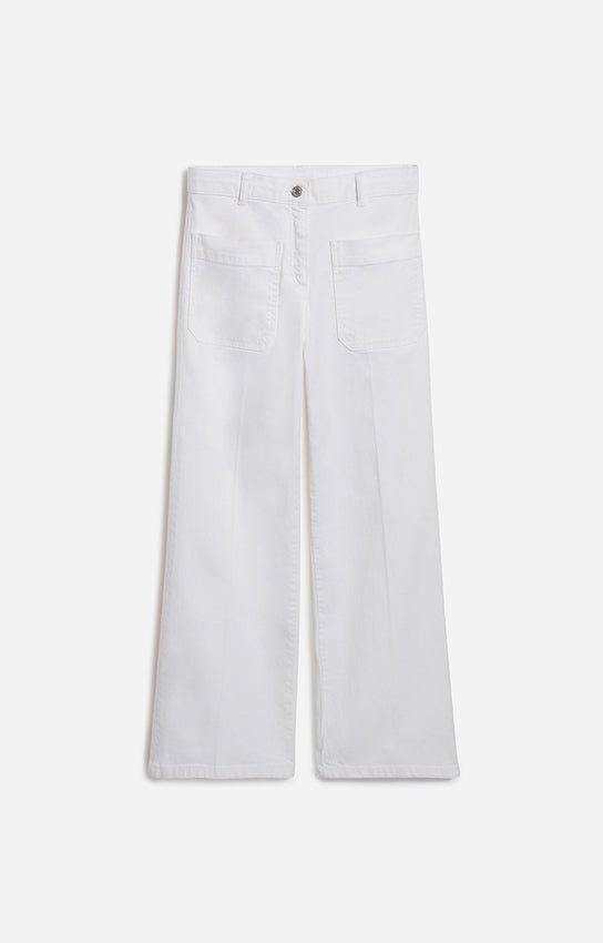 Vanessa Bruno Helias Cropped Jeans High - Waist White - Den Lille Ida - Vanessa Bruno