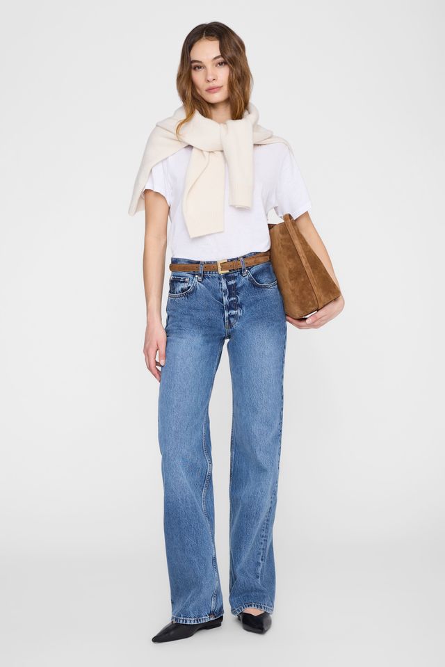 Anine Bing Nicola Belt Suede Tobacco