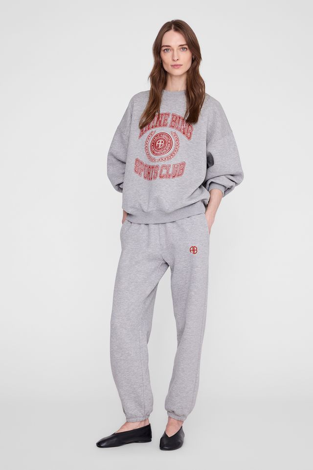 Anine Bing Collegiate Miles Sweatshirt Grey